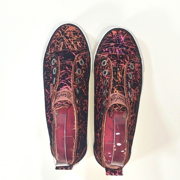 Blowfish Malibu Kids Felt Glitter Spatter Slip On Sneakers - Picture 4 of 6